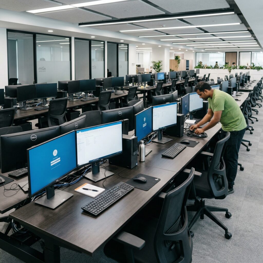 One World Logix office shifting team India