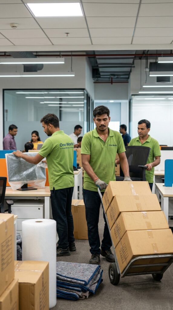 One World Logix office relocation team